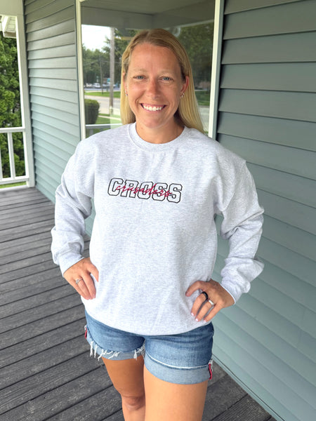 Embroidered Cross Crusaders Graphic Sweatshirt