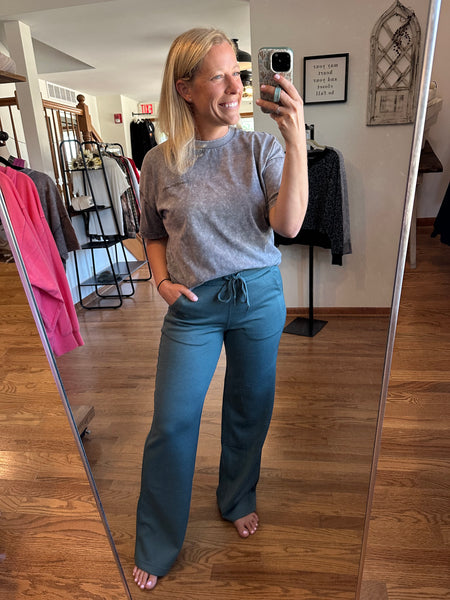 Ash Jade Wide Leg Scuba Lounge Pants