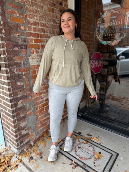 Camo Green Brushed Hacci Lounge Hoodie