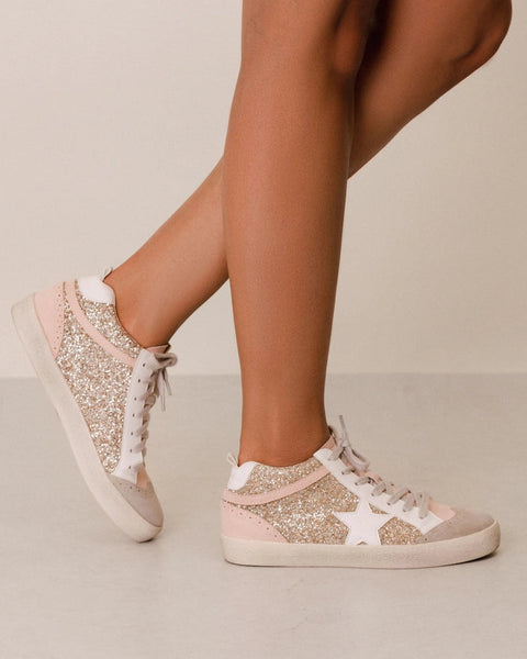 MiiM Daisy Sneakers in Light Gold