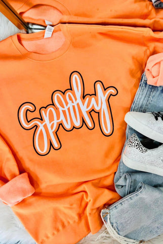 Orange & Black Spooky Sweatshirt