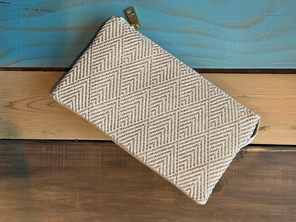 Riley Woven Arrowhead 3 Compartment Crossbody - More Colors!