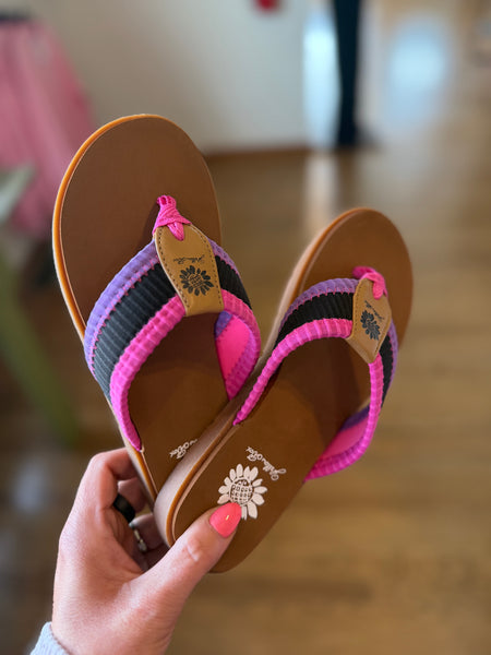 Yellow Box Fahad Black Multi Sandals