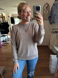 Heather Mocha Amelia Sweater