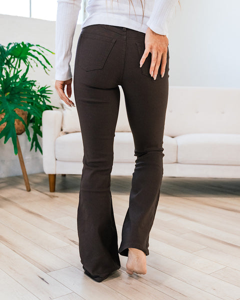 Black Hyperstretch Bootcut Pants