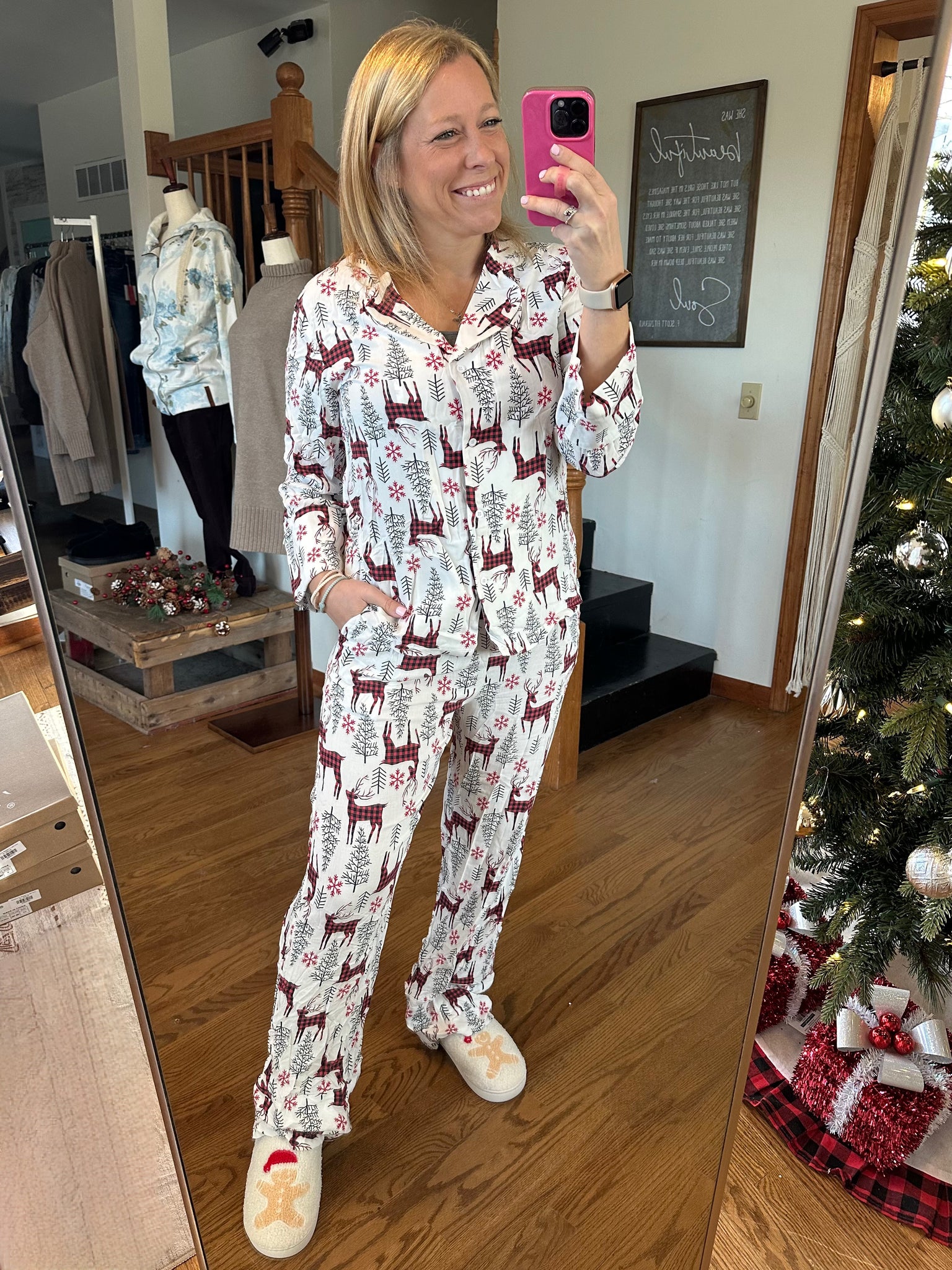 White Christmas Pajama Set * DOORBUSTER FINAL SALE *