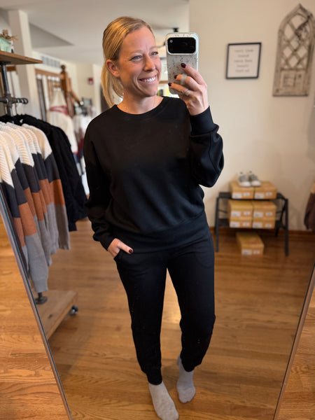 Black Scuba Crewneck