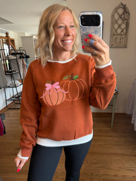 Pretty Little Pumpkins™ LayerPop™ Duo Cuff Sweatshirt
