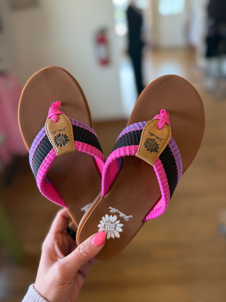 Yellow Box Fahad Black Multi Sandals