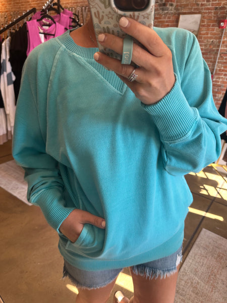 Turquoise Everyday Pullover