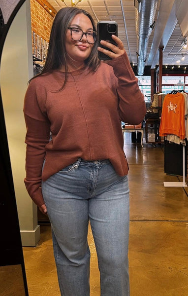 Fired Brick Crewneck Sweater