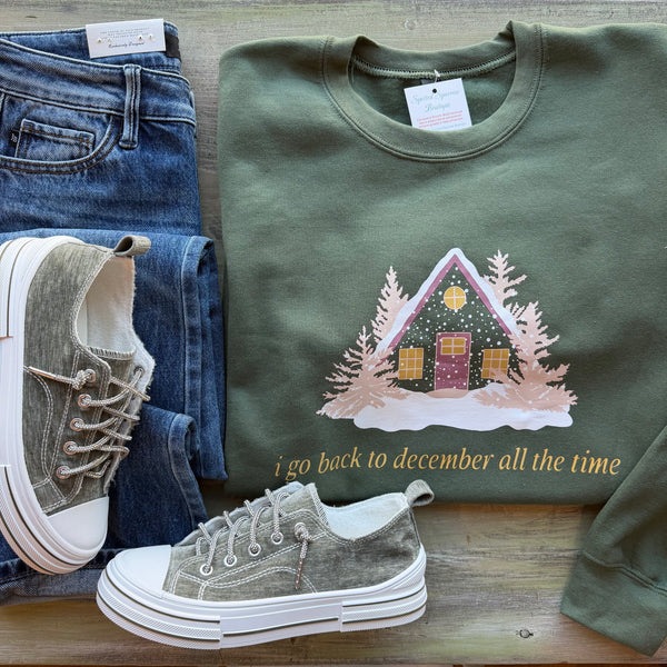 Back to December Graphic Sweatshirt