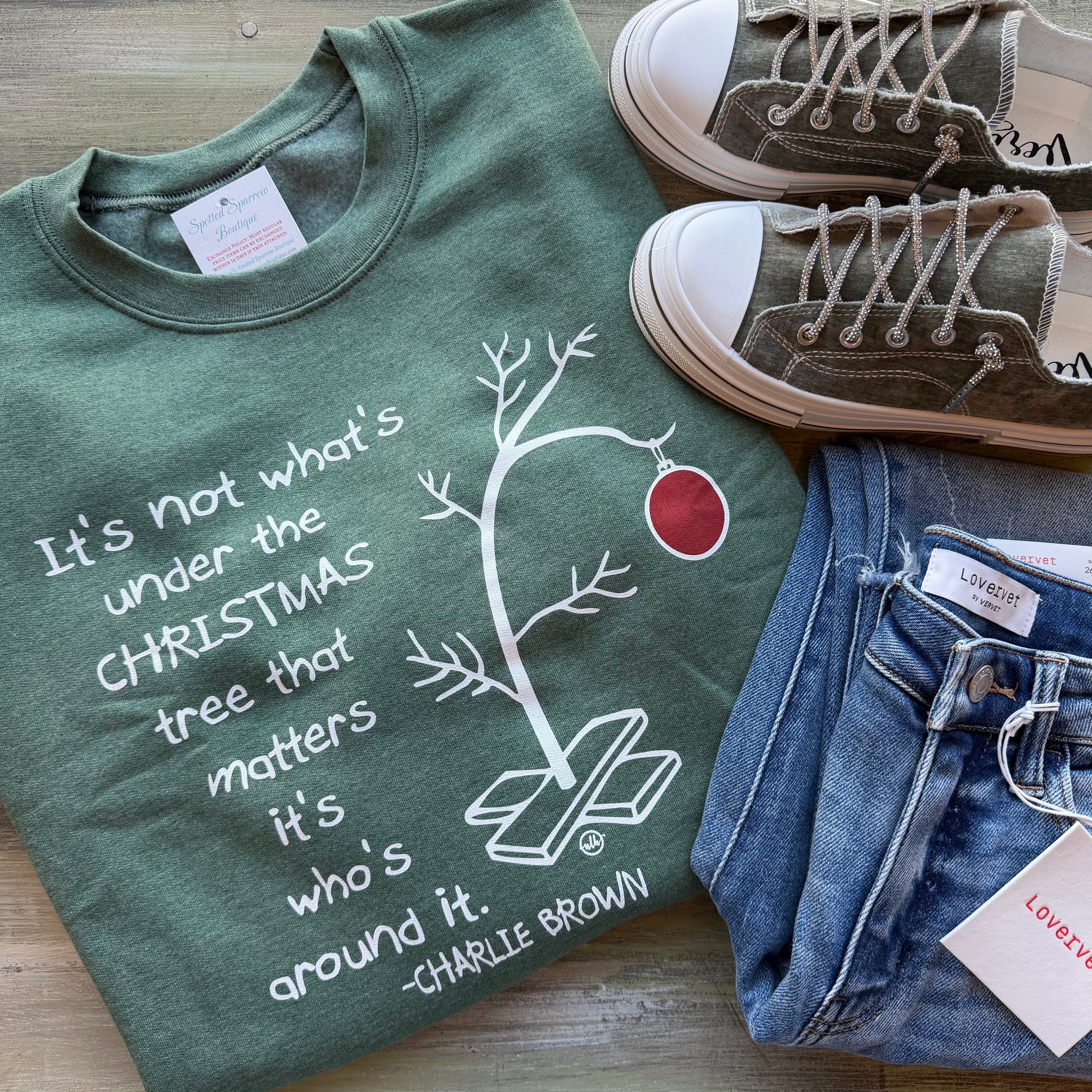 Charlie Brown Christmas Tree Sweatshirt