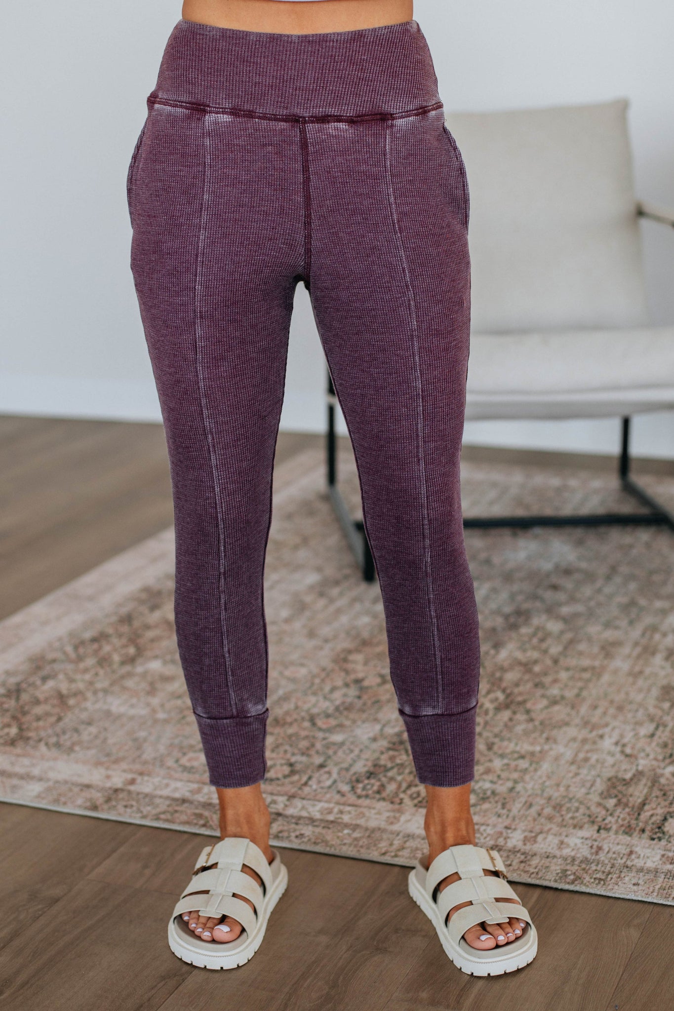 Plum Mineral Wash Joggers