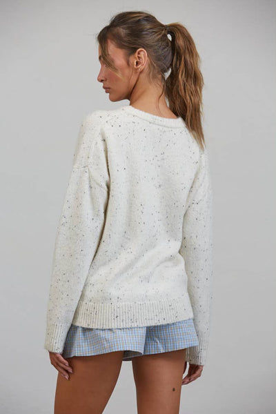 Oreo Milkshake Slouchy Henley Sweater