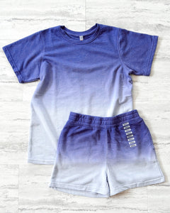Periwinkle Ombre Boyfriend Shorts