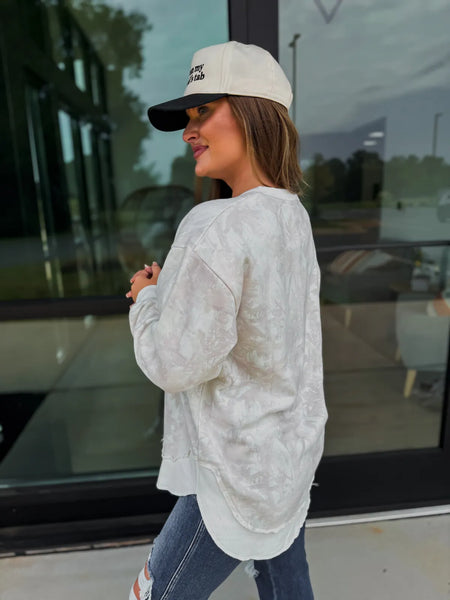 Ice Grey Camo Pullover