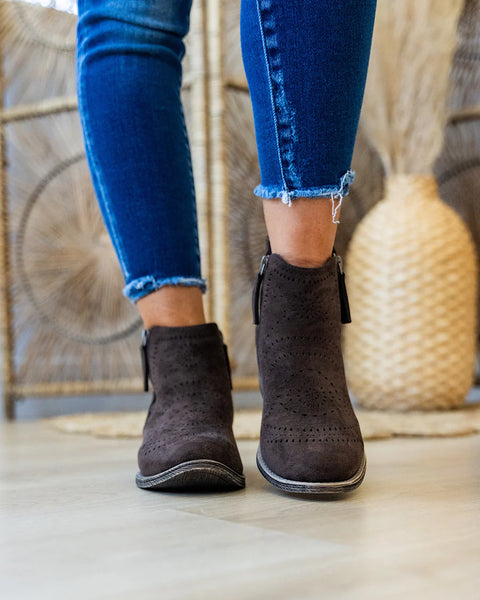 Very G Lisette Booties in Chocolate