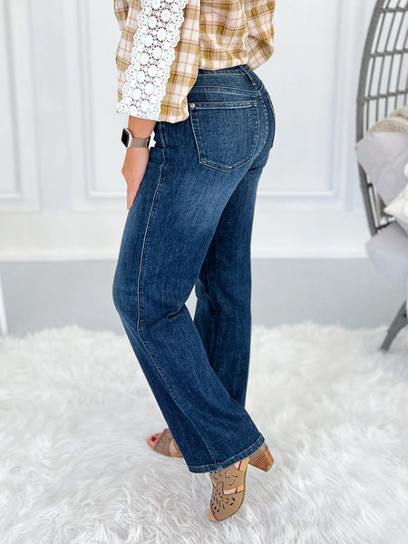 Judy Blue Tummy Control Straight Leg - PETITE