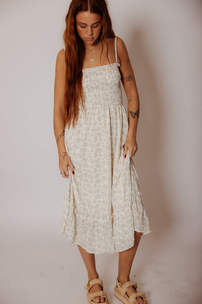 Butter Floral Midi Dress