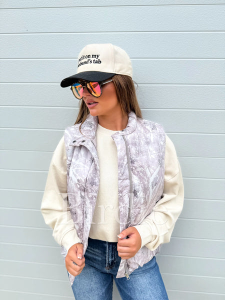 * PREORDER * Light Camo Puffer Vest