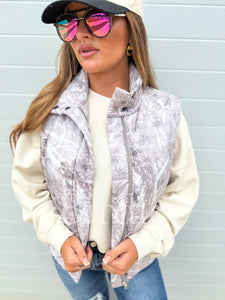 * PREORDER * Light Camo Puffer Vest