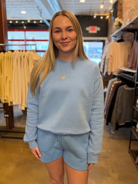 Denim Drift Classic Fit Fleece Sweatshirt