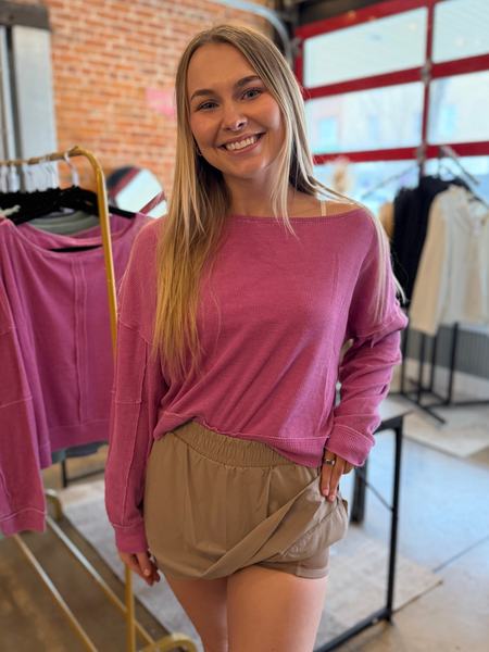 Taupe Sculpt Active Skort