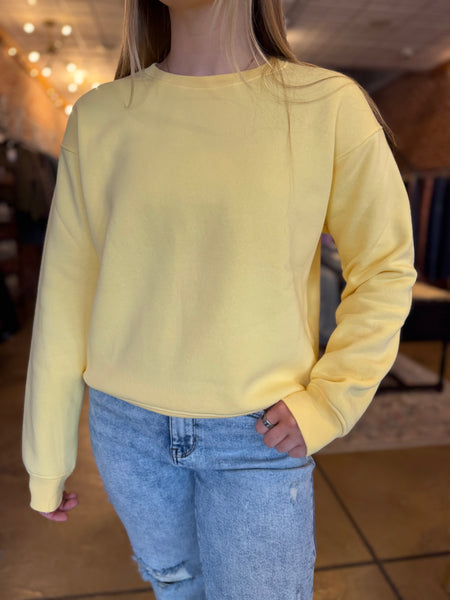 Yellow Glow Classic Fit Fleece Sweatshirt