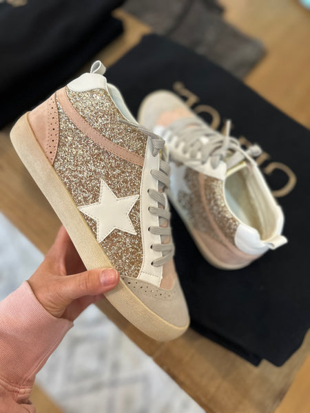 MiiM Daisy Sneakers in Light Gold