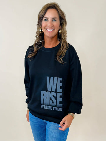 "We Rise" Graphic Scuba Pullover