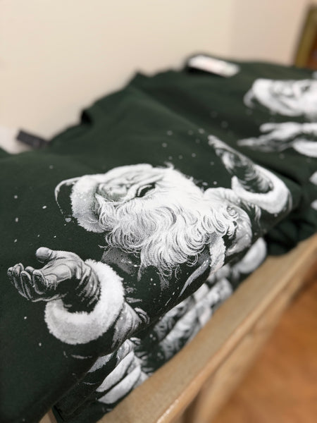 Kris Kringle Forest Green Graphic Sweatshirt