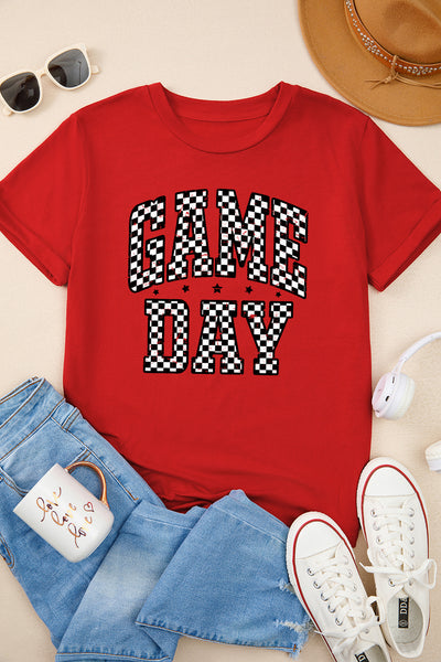 Red & Black Game Day Graphic Tee