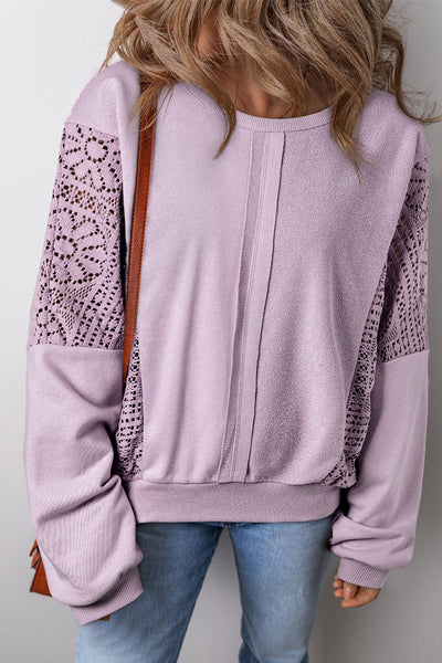 Orchid Exposed Seam Sweatshirt