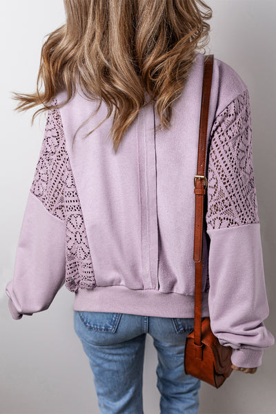 Orchid Exposed Seam Sweatshirt