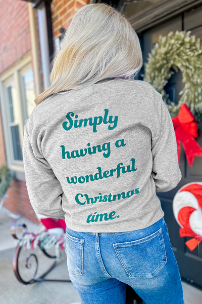 Wonderful Christmas Time Lightweight Sweatshirt