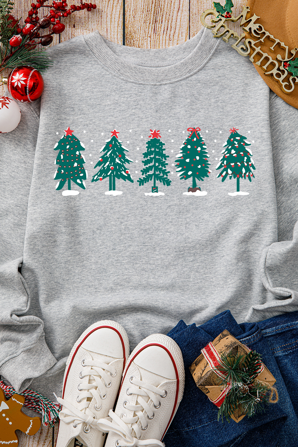 Wonderful Christmas Time Lightweight Sweatshirt
