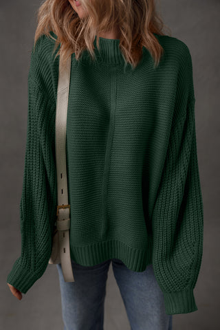 Emerald Knit Mockneck Sweater