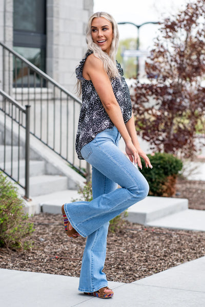 Vervet Caroline High Rise Flare Jeans