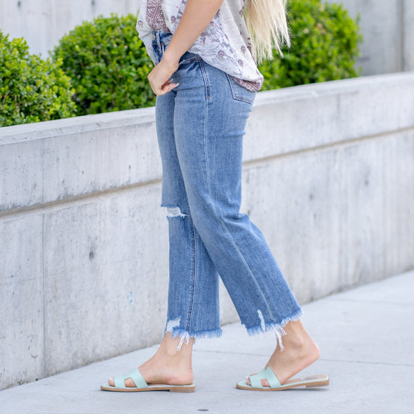 Lovervet Tenley Slim Wide Jeans
