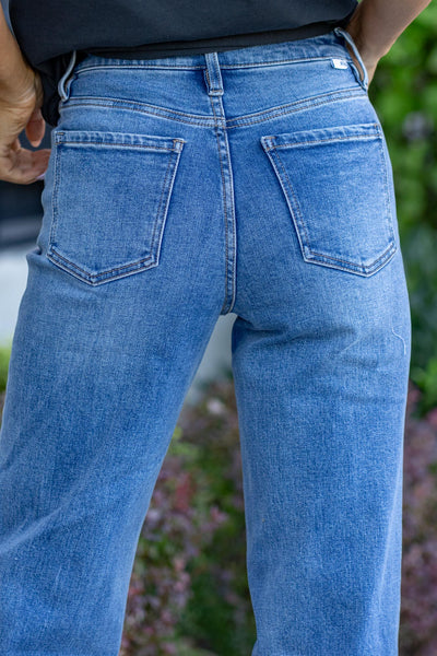 RFM Hailey High Rise Tummy Control Cuff Wide Leg Jeans