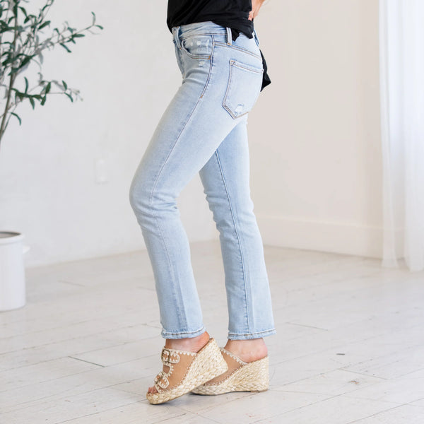 Lovervet Lacey Tummy Control Straight Leg Jeans