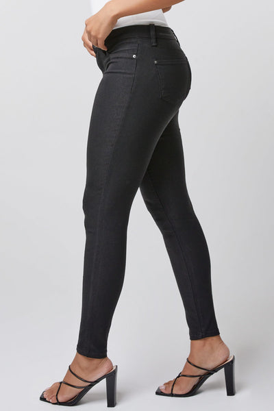 Black Hyperstretch Mid-Rise Pants