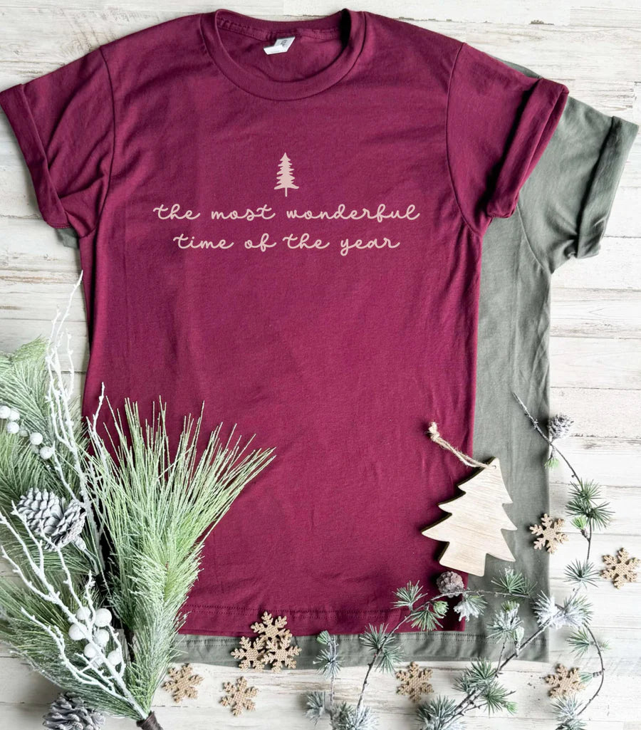 Most Wonderful Time of Year Graphic Tee - More Colors! * DOORBUSTER FINAL SALE *