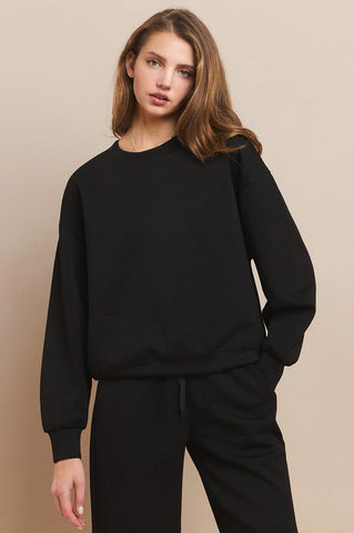Black Scuba Crewneck