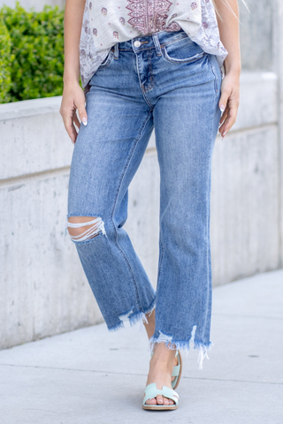 Lovervet Tenley Slim Wide Jeans