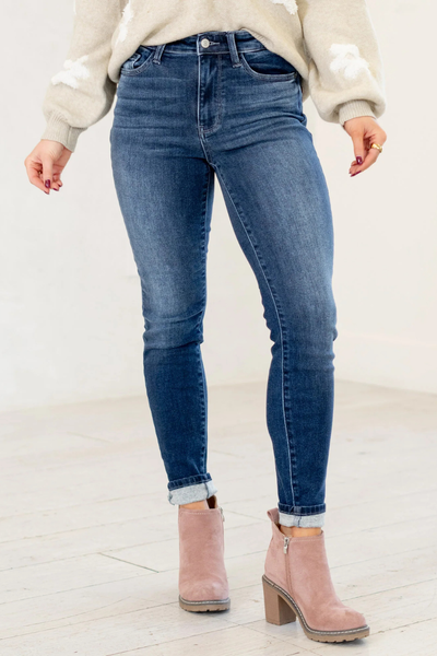 Judy Blue Thermal Skinny Jeans