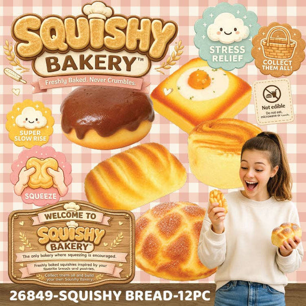 Fun Doh Squishy Bakery Slow Rise Bread Variety
