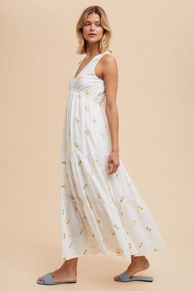 Ivory Daffodil Maxi Dress