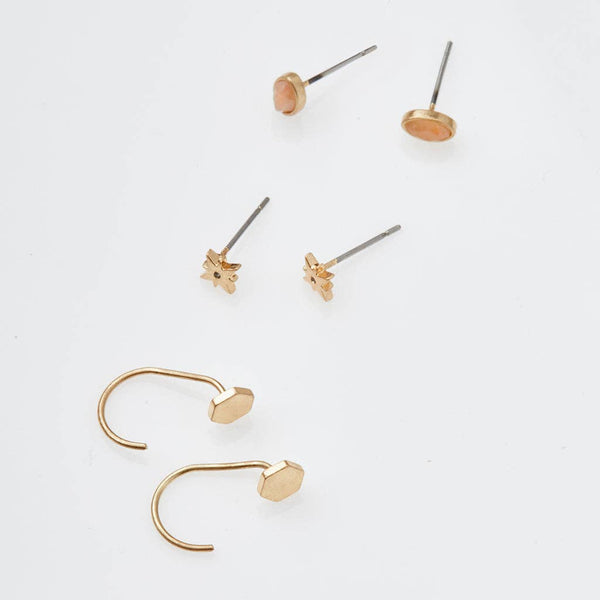 Trio Earring Set - Sunstone | Stone of Joy
